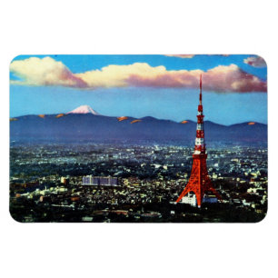Tokyo torn & Mount Fuji (1960) Magnet