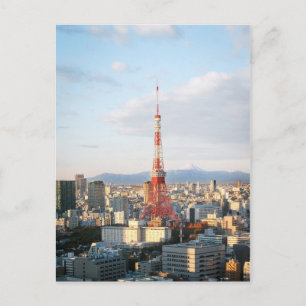 Tokyo Torn och Fujisan Vykort