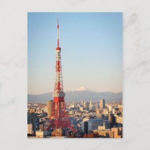 Tokyo Torn och Fujisan Vykort