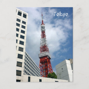 tokyo torn red vykort