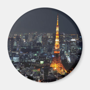 Tokyo torn vid natt magnet