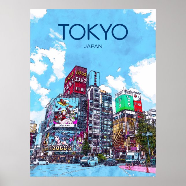 Tokyo Travel Poster (Framsidan)