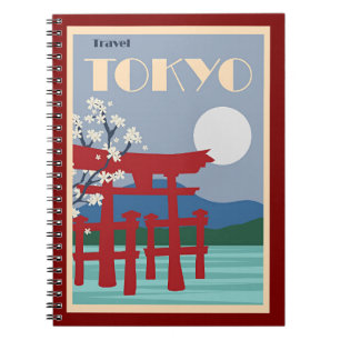 Tokyo Travel Poster Anteckningsbok