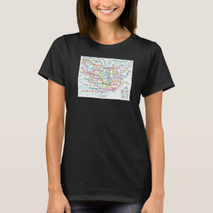 Tokyo Tunnelbanan Karta Japan T Shirt