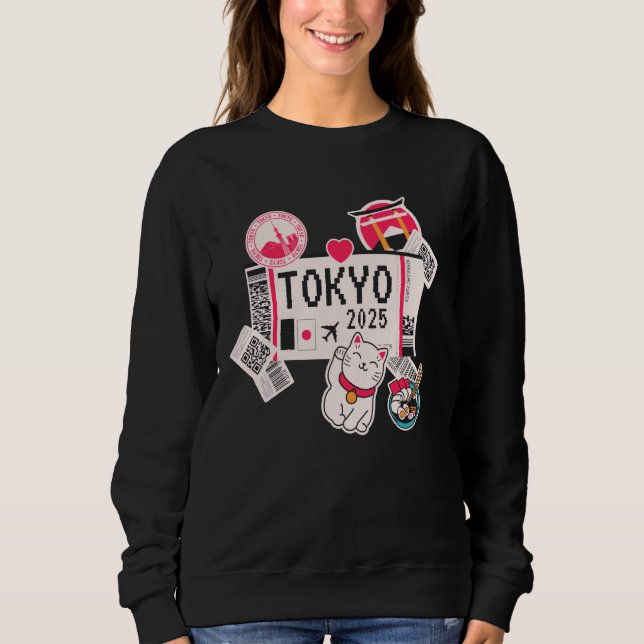 Tokyo Urlaub Flugtab Tokyo 2025 T Shirt (Framsida)