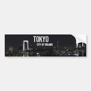 Tokyo vid natt bildekal
