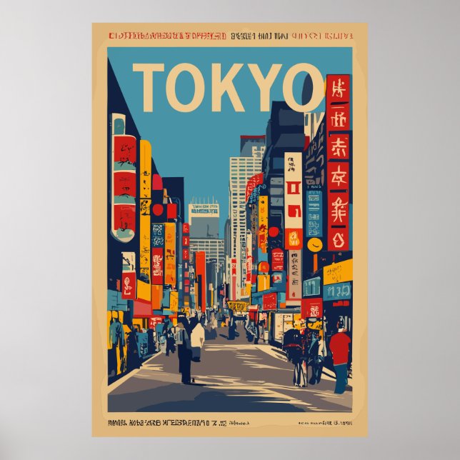 Tokyo vintage resor poster (Framsidan)