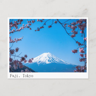 Tokyo, vykort för bergsmassivet i Fuji