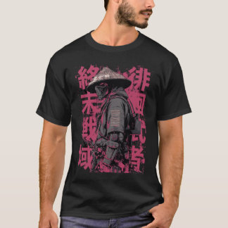 Tokyo Yami – Apokalyps Ronin med japansk typografi T Shirt