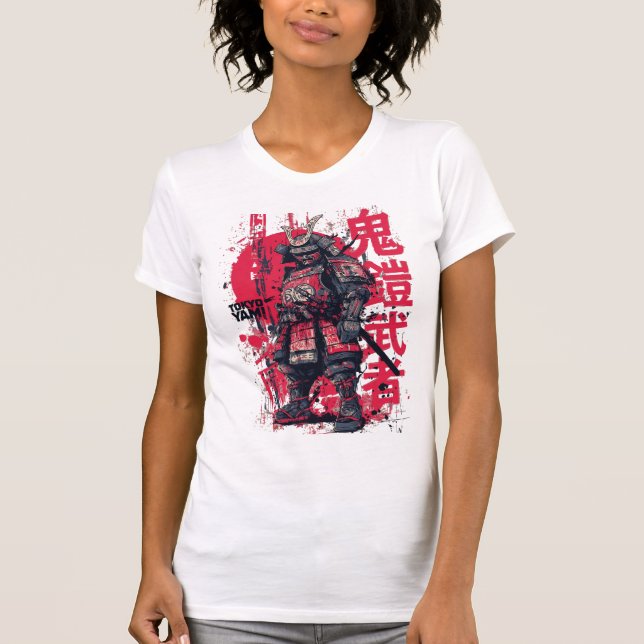 Tokyo Yami – Demonrustning Samurai med japansk typ T Shirt (Framsida)