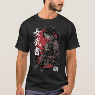 Tokyo Yami – Kvinnlig Samurajkrigare med Japanska T Shirt