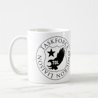TOL skyddar (2), svarten på vitmuggen Kaffemugg