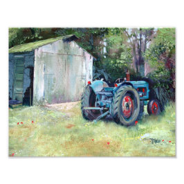 T'ol Tractor Fine Art Print Fototryck