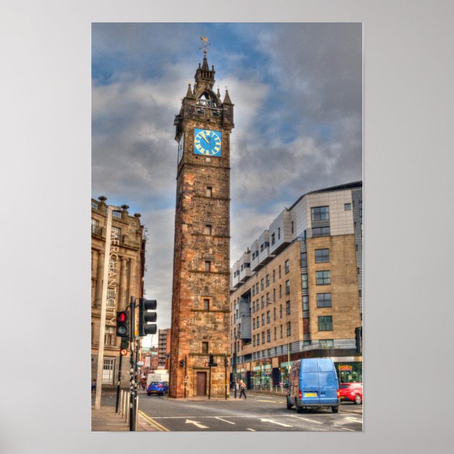 Tolbooth Steeple, Glasgow Affisch (Framsidan)
