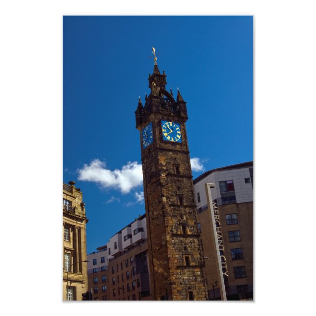Tolbooth Steeple, Glasgow, Scotland Photo print Fototryck (Framsidan)