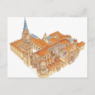 Toledo Cathedral. Spanien Vykort