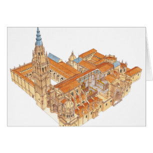 Toledo domkyrka. Spanien Hälsningskort