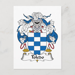 Toledo Family Crest Vykort