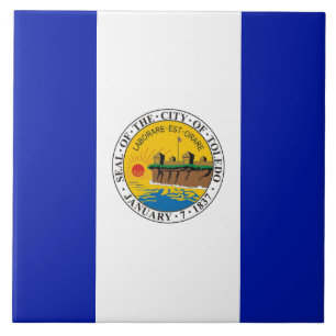 Toledo flagga kakelplatta