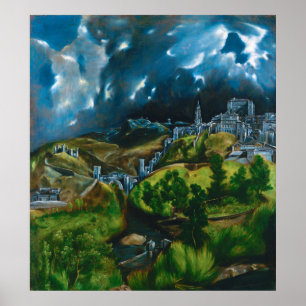 Toledo från El Greco (1599) Poster