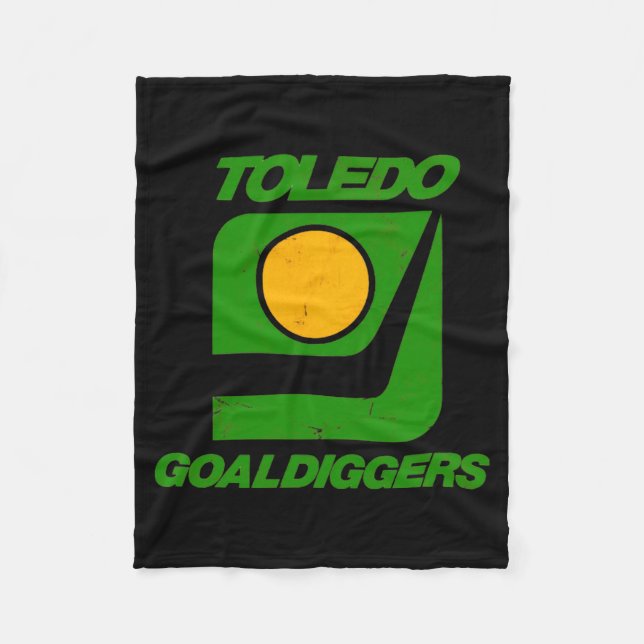 Toledo Goaldiggers 70s80s Hockey Team  Fleecefilt (Framsidan)