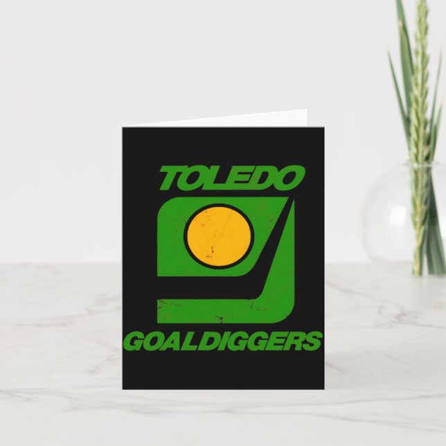 Toledo Goaldiggers 70s80s Hockey Team  Kort (Framsida)