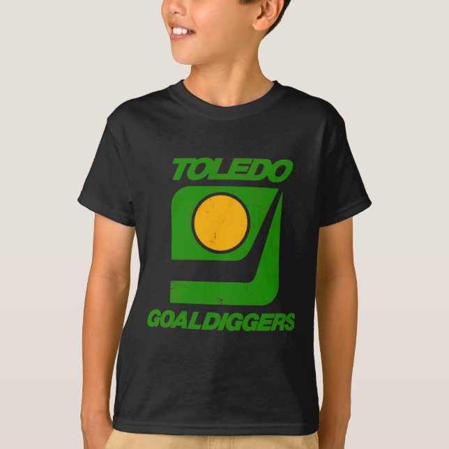 Toledo Goaldiggers 70s80s Hockey Team  T Shirt (Framsida)