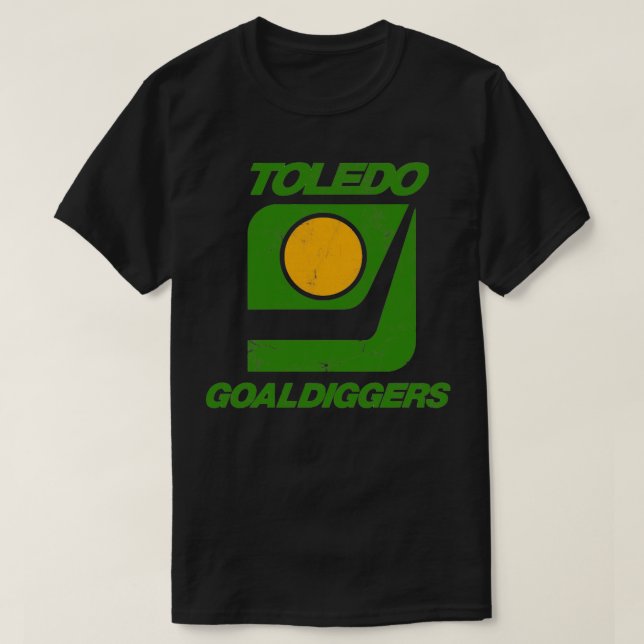 Toledo Goaldiggers 70s80s Hockey Team T Shirt (Design framsida)