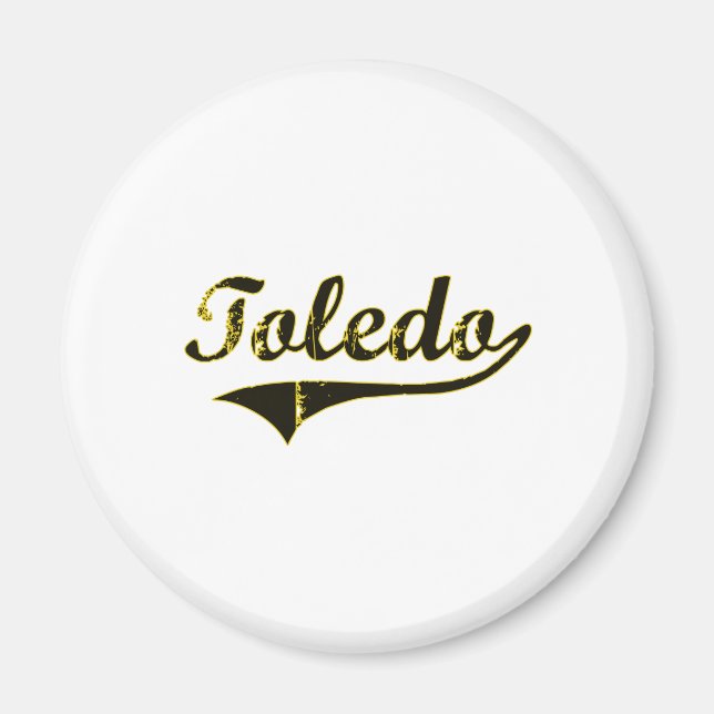 Toledo Iowa Classic Design Magnet (Framsidan)