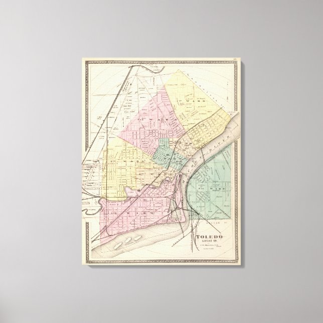 Toledo, Ohio 2 Canvastryck (Framsida)
