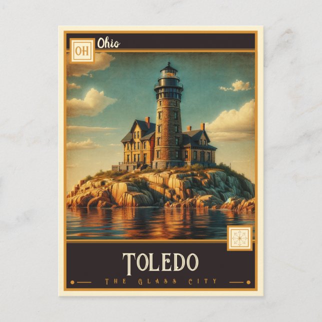Toledo, Ohio | Antik Vykort (Framsida)