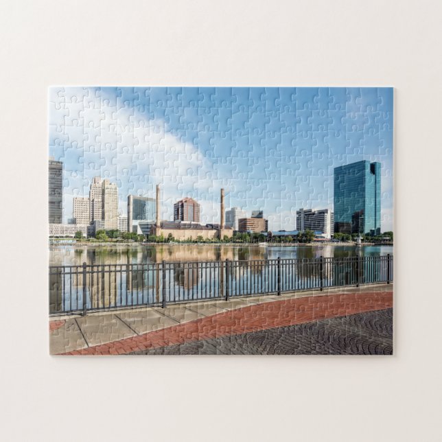 Toledo Ohio City Skyline Pussel (Horisontell)