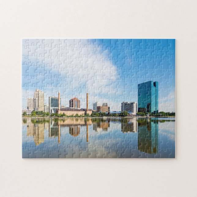 Toledo Ohio City Skyline Pussel (Horisontell)
