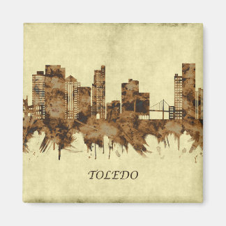 Toledo Ohio Cityscape Magnet