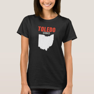 TOLEDO Ohio Förenta staterna, USA, State America T Shirt