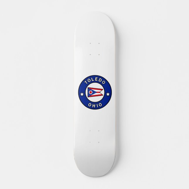 Toledo Ohio Mini Skateboard Bräda 18,5 Cm (Framsida)