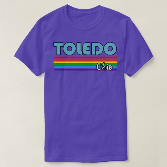 Toledo Ohio Pride Toledo LGBT Gbit HGBTQ Supporter T Shirt (Design framsida)