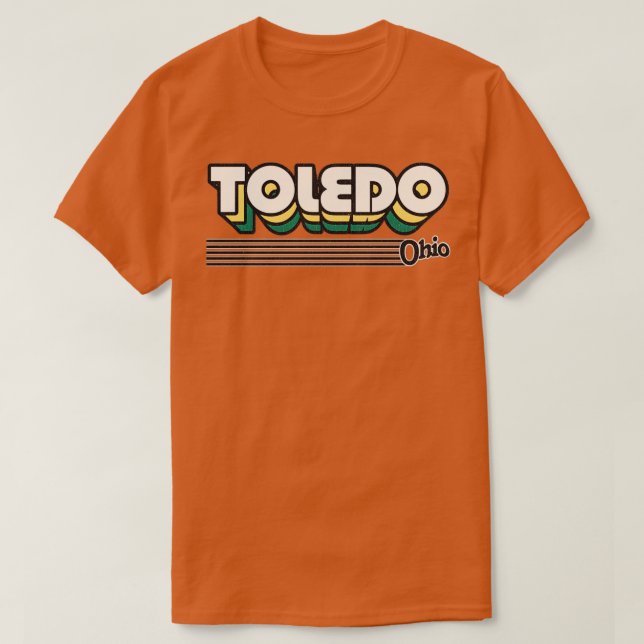 Toledo Ohio Retro Rand T Shirt (Design framsida)