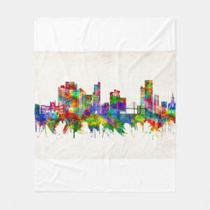 Toledo Ohio Skyline Fleecefilt