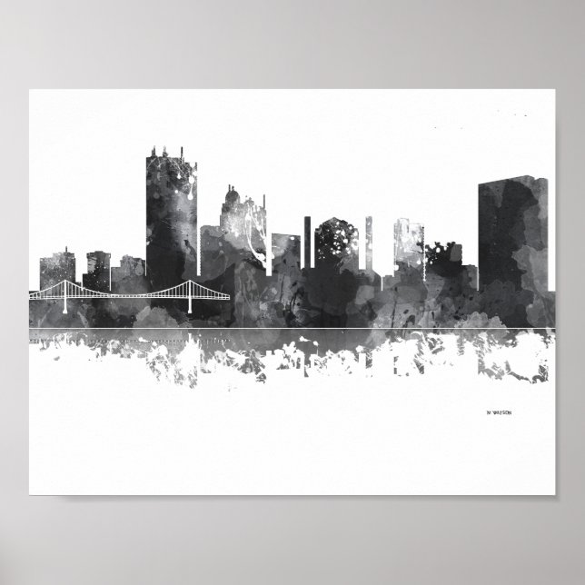 TOLEDO OHIO SKYLINE POSTER (Framsidan)