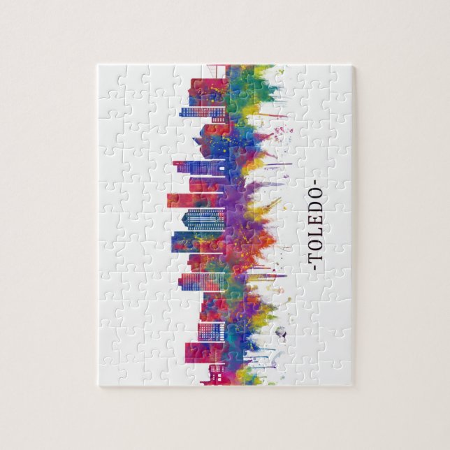 Toledo Ohio Skyline Pussel (Vertikal)