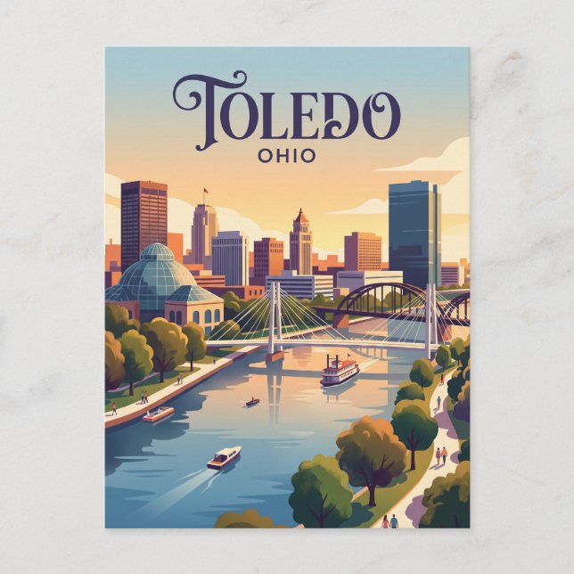 Toledo, Ohio Vykort (Framsida)