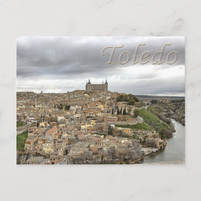 Toledo Rio Tajo Castile-La Mancha Spain-vykort Vykort (Framsida)