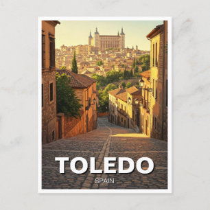 Toledo Spain Alcazar Travel Vykort