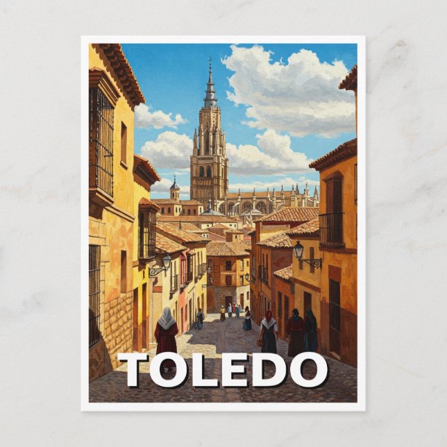 Toledo Spain Travel Vykort (Framsida)