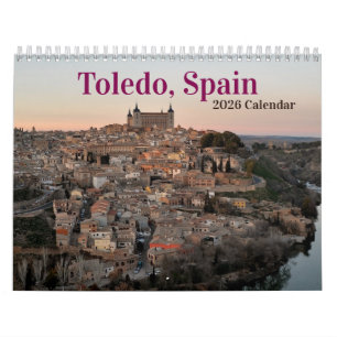 Toledo, Spanien 2026 Calendar Kalender