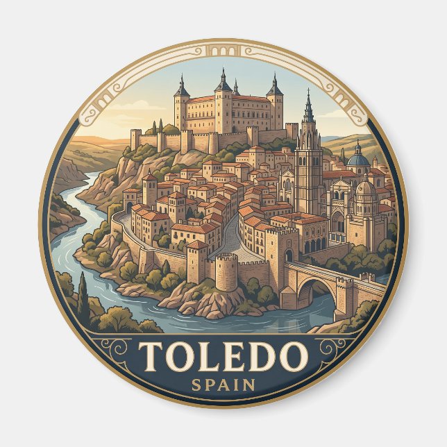 Toledo Spanien Magnet (Framsidan)