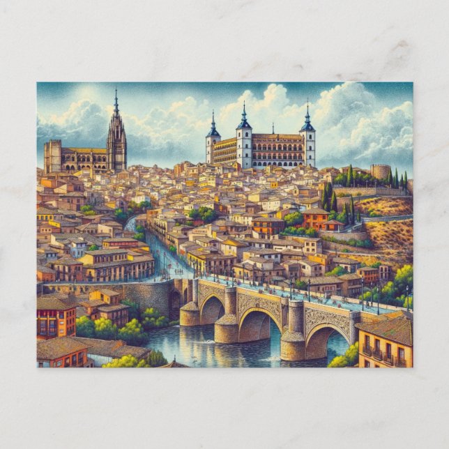 Toledo Spanien Vykort (Framsida)