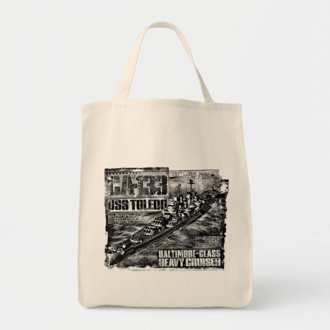 Toledo Tote Bag - tung kryssare Tygkasse (Framsidan)