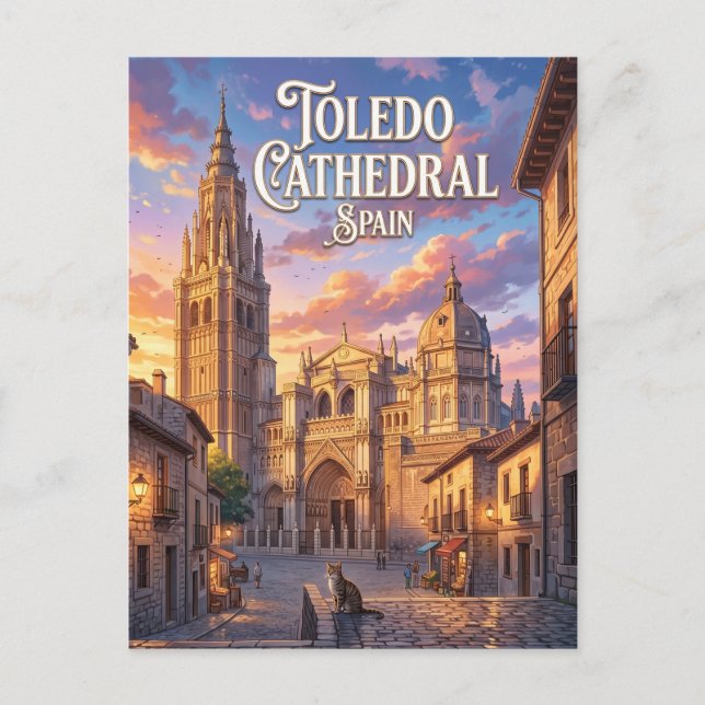 Toledos katedral Spanien Vykort (Framsida)